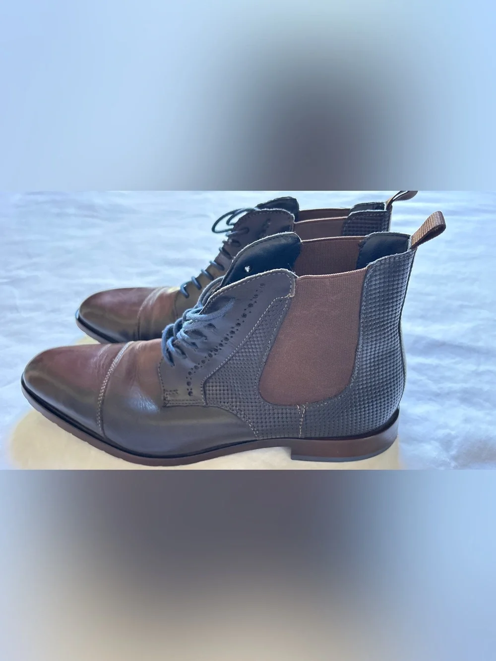 Stacy Adams Men’s Sz 11 Brown Leather Chelsea Cap Toe Boots